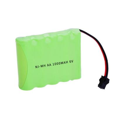 China Best toys quality AA NI-MH rechargeable battery nimh 6v 1000mAh battery pack for sale