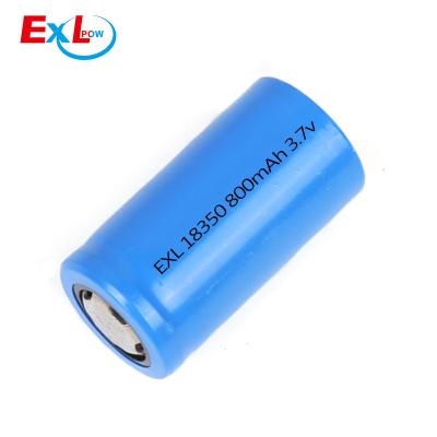 China Toys China factory 18350 800mah 3.7v rechargeable lithium ion battery for electronics for sale