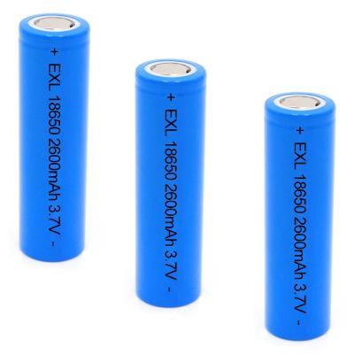 China Wholesale Toys Factory Price 3.7v 2600mAh 18650Lithium Ion Rechargeable 18650 Battery Cells for sale