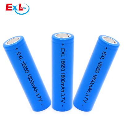 China Toys 3.7V 18650 Lithium Ion Battery Power Bank 1800mAh Rechargeable Battery for sale