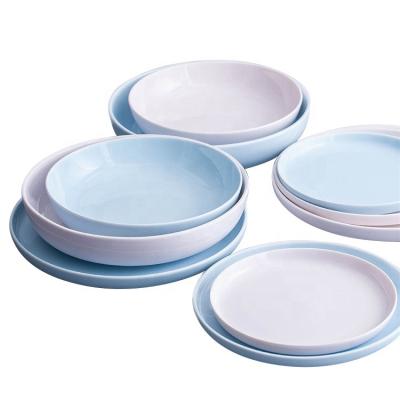 China Factory Direct Supplier Disposable Porcelain Ceramic Dinner Dish For Hotel for sale