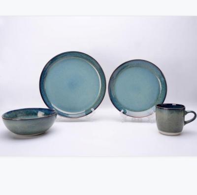 China Irregular Shape Classic And Stoneware Disposable Ceramic Dinnerware Sets for sale