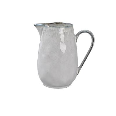 China Reactive Terracotta Water Jug Water Jug Luster Viable Ceramic Porcelain Tableware Pitcher Clay Pitcher for sale