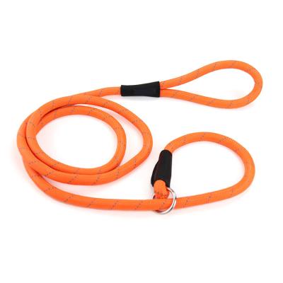 China Pet Lead Rope Dog Show Leads and Strong Durable Reflective Strap Personalized Half Braided Climbing Collars for sale