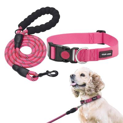 China High Quality Custom Personalized Padded Luxury Pet Lead Dog Collars And Leashes Gift Set From Pet Products Manufacturers for sale