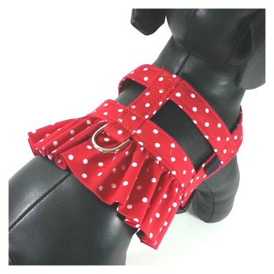 China Custom Adjustable Luxury Brand Chest Strap Vest Fancy Dog Dress Harness for sale