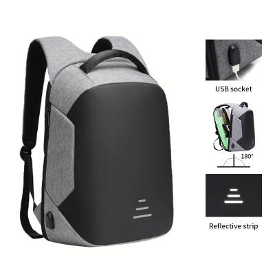 China With logo usb logo flight school backpack laptop bag custom waterproof smart usb charging backpack office escolar anti mochila mochila bagpack for men for sale