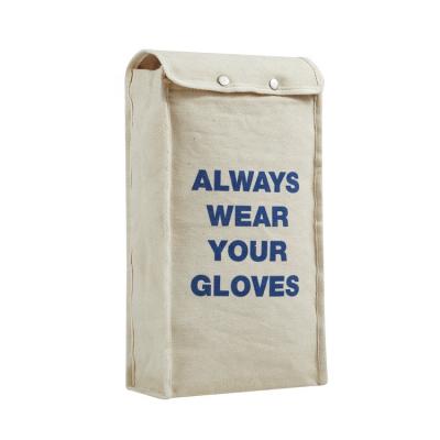 China Gloves Storage 20 Inches Heavy Duty 20 oz Canvas Glove Bags For Gloves Rubber Insulated Electrician Safety Gloves Storage Bags for sale