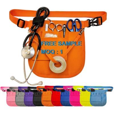 China 2022 Water Proof Custom Logo Belt Nursing Pouch Organizer Medical Utility Belt Bag Nurse Waist Bag Fanny Pack For Work for sale