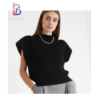 China Fashionable 2022 Ibeauty Ins High Sleeveless Tops Ibeauty Neck Vest Winter Female Sweater Women Invest Top for sale