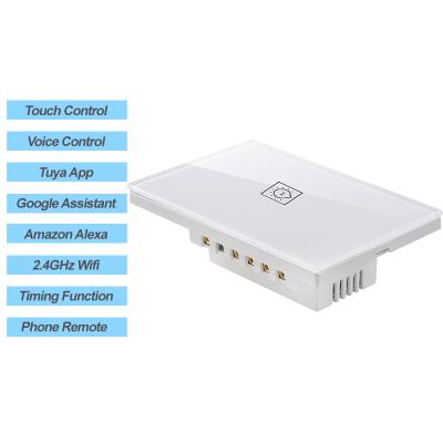 China 2020 Fireproof Amazon Alexa Google Assistant PC New Arrival Smart Switches Work With Wifi for sale