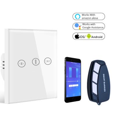 China Universal UK Google Home Switch Hand Touch WIFI Factory Price EU Kitchen Smart Curtain Switch for sale