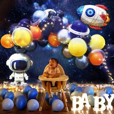 China New design children's fly in the backdrop custom-made wall birthday background space decoration effect three-dimensional photography backdrop for sale