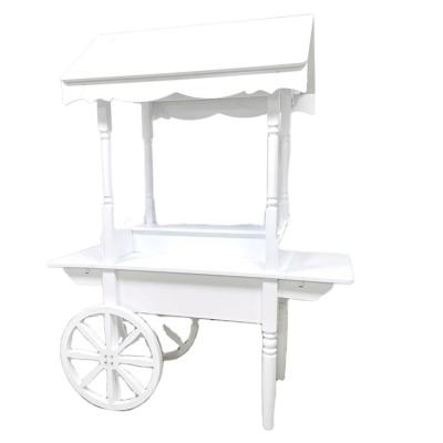 China 2021 Luxury Popular Party Decoration Wooden Candy Cart for sale