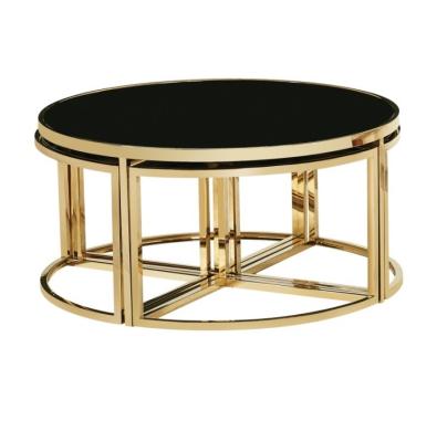 China Hot Selling Luxury Modern Convertible Furniture Marble Coffee Tea Table Glass Coffee Table and TV Stand for sale