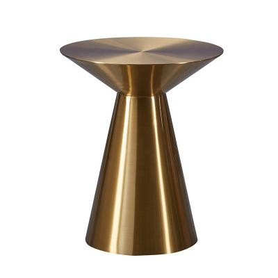 China Marble Convertible Luxury Cafe Sofa Side Table Brass Round Living Room Side Table For Sale for sale