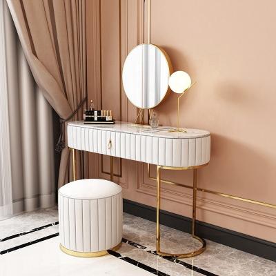 China (Other)Adjustable Modern Makeup Vanity Dresser Dresser Vanity Table With Led Mirror for sale