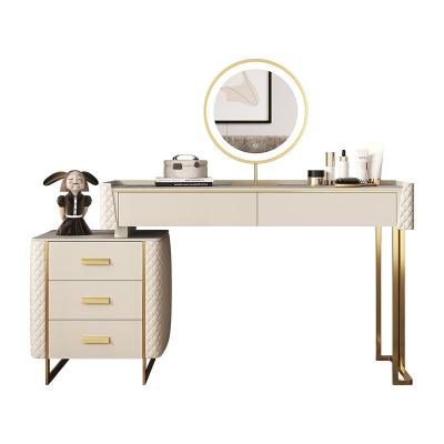 China Modern Gold Makeup Dresser Dresser Dresser (Other) Turkish Dressing Table Adjustable With Led Mirror for sale