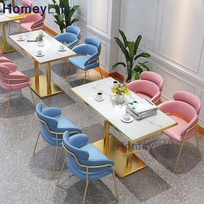 China Wholesale modern design restaurant cafe furniture iron dining tables and chairs set for sale