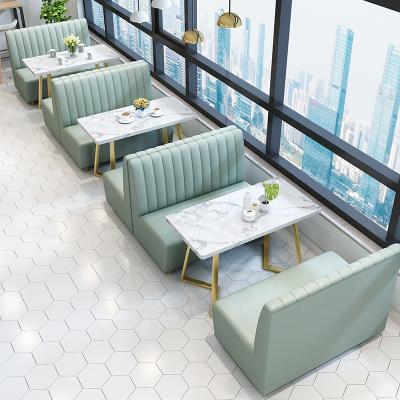 China Modern Cheap Leather Restaurant Booth Modern Design Furniture Metal Furniture Chair Set Seating Sofa for sale