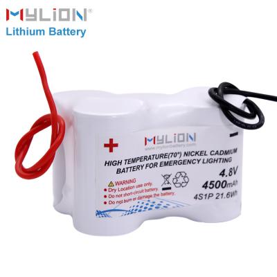 China Small Lightweight High Capacity Mylion 4.8V4500mAh NiMh Battery Pack for sale