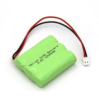 China Household appliances rechargeable mylion 3.6v 1200mah nimh battery pack for Led light for sale