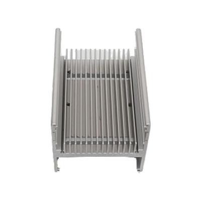 China Aluminium extruded heat sink solid fin for amplifier fabrication for sale