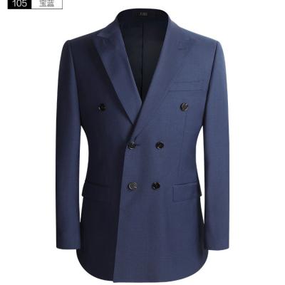 China Anti-Wrinkle Professional Wholesale Custom Clothing Slim And Simple Regular Blazers Jacket Men's Casual Suits Set for sale