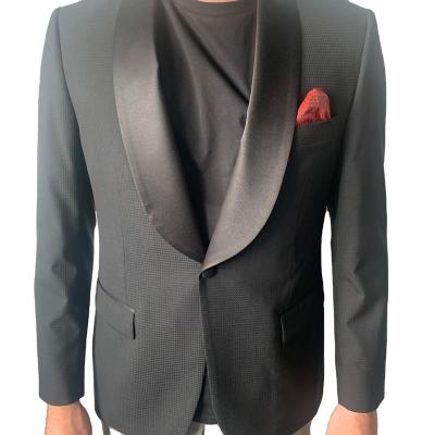 China Anti-wrinkle designs wedding suit 2 piece blazer set jacket blazers solid male casual slim fit men's blazer for sale