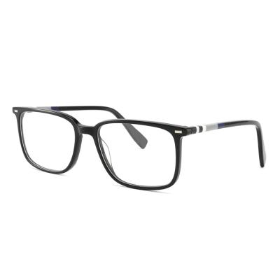 China Newest Classic Optical Frames Collection Square Optical Frames Gentlemen Eyewear Frames With Colorful Stripe for sale