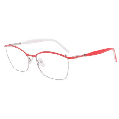 China Optical Frames Brand Design Women Myopia Eyeglasses Frames Metal Fashion Prescription Optical Eyewear for sale