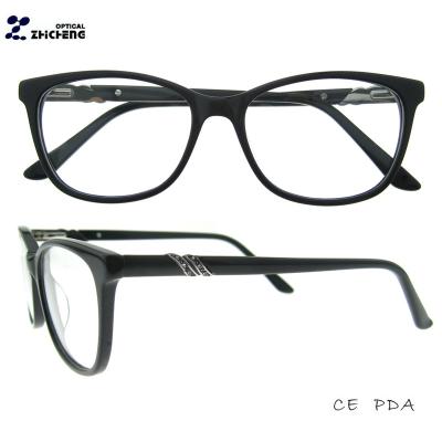 China New Design Trendy Acetate Round Full-Rim Glass Fashionable Frame For Women And Men for sale