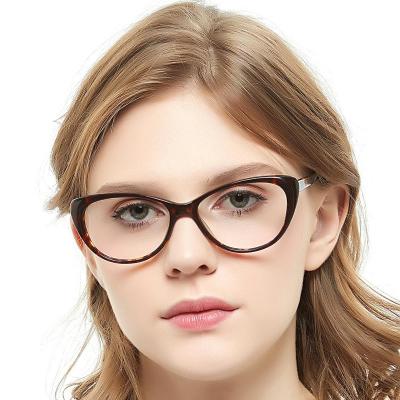 China New Designer Custom Cat Eye Optical Frames Classic Acetate High Quality Optical Women Eyeglasses Frames for sale