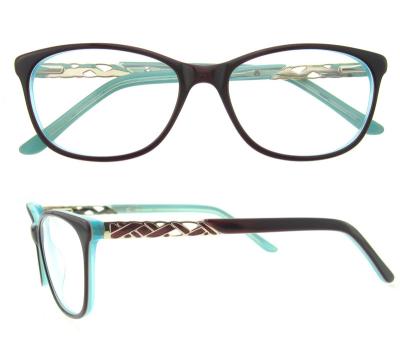 China Hot Selling New Design Fashion Acetate Optical Frames Optical Glasses for sale