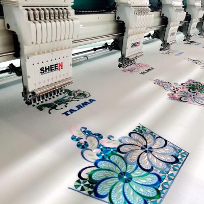 China Computerized Head Flat Embroidery Machine 12 Heads zu verkaufen