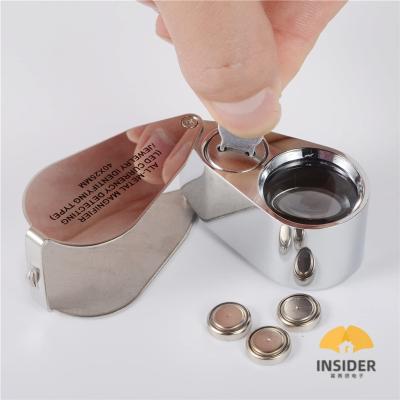 China Mini Appraisal High Power Jewelry Magnifier Portable Magnifying Glass Appraisal Observation Antique Magnifying Glass for sale