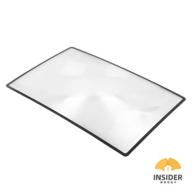 China Portable Large Area PVC Flexible Magnifying Lens, 180X120 Page Magnifier Sheet For Reading for sale