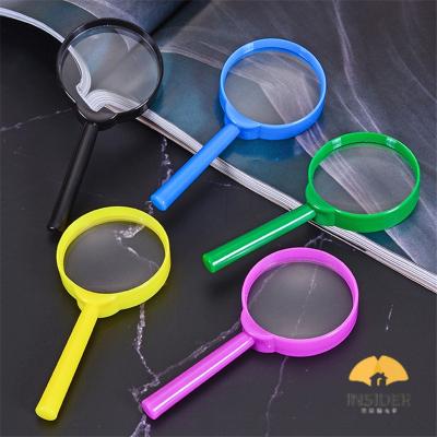 China Custom Portable Acrylic Plastic Hand Held Magnifying Magnifying Glass Toy for sale