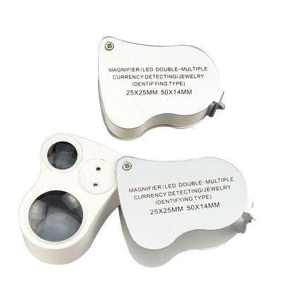 China For Jewelry Loupe NO.9889A For Currency Detecting UV Light And LED Jewelry Loupe Magnifier 30x 50x for sale