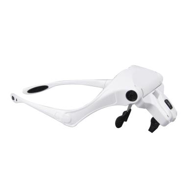 China Replaceable eye shield factory lens leg and headband head dual led port magnifier for wholesales for sale