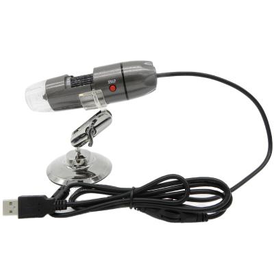 China Low MOQ OEM Images Digital Portable USB Rechargeable Microscope Clear Brightness 8 LED 25-600X Adjustable Continuous Zoom for sale