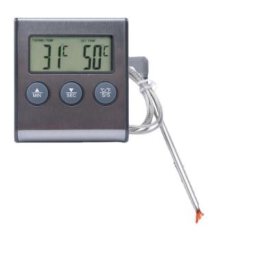 China Food Cooking Temperature Household Digital Meat Cooking Accurate Timer Grill Food Oven Thermometer Chicken Barbecue Probe for sale