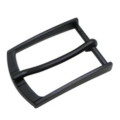 China Single Pin Buckle 30mm Size With Nickel Metal Black Alloy Custom Square Pin Buckle Belt Buckle for sale