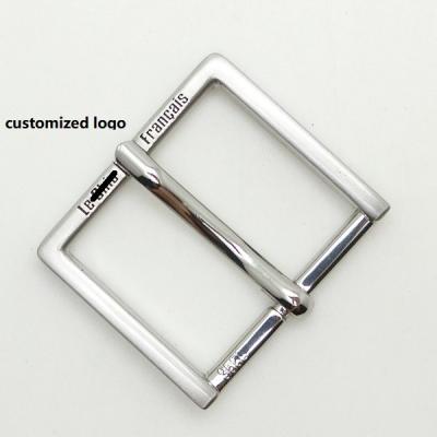 China Single Pin Buckle Custom Logo Pin Buckle For Jeans for sale