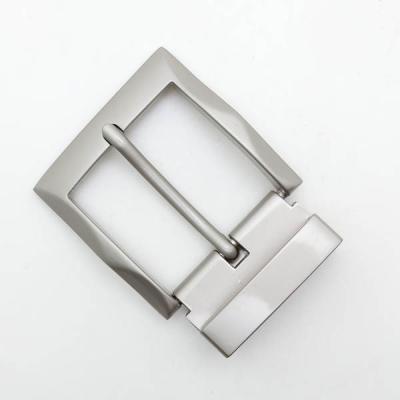 China Cheap Zinc Alloy Clip Pin Buckle 40mm Custom Metal Belt Buckles Belt Head For Men for sale