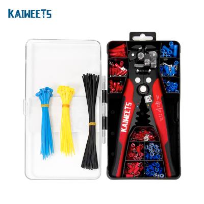 China STRIPPER PLIERS Kaiweets Wire Cutter Pliers Cable Wire Stripping Pliers Multifunction With Key Long Durability Red Black Wholesale for sale