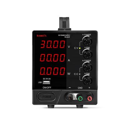 China Kaiweets PS-3010F Variable Large 4-Digit Display DC Power Supply DC Power Supply 30V 10A Adjustable Changing Power Supply with USB Interface for sale