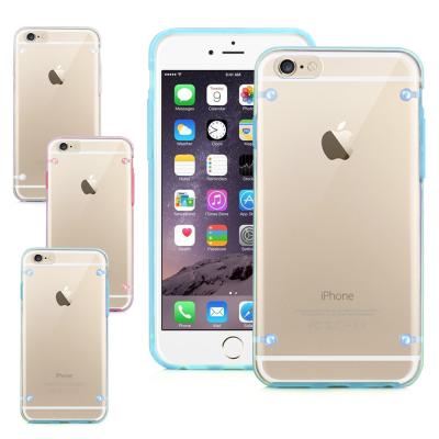 China Transparent Clear Smartphone Protective Case For iPhone 6 6S With 4 PointsBack Cover for sale