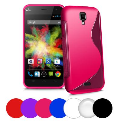 China Las fundas protectoras suaves blancas azules rojas coloridas del teléfono celular del silicón para el wiko florecen en venta