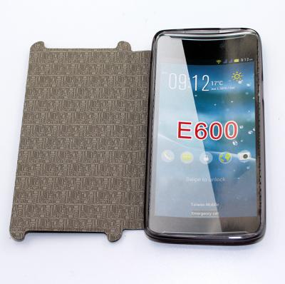 Chine Cas liquide de téléphone de l'Acer E600, couverture de portefeuille de téléphone de cuir de Csynthetic avec le logement pour carte à vendre